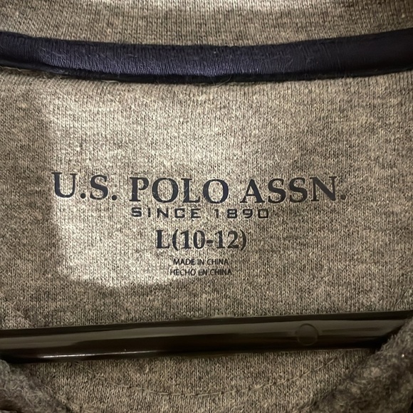 U.S. Polo Assn. Boys Size Large Grey/Blue - Picture 4 of 5